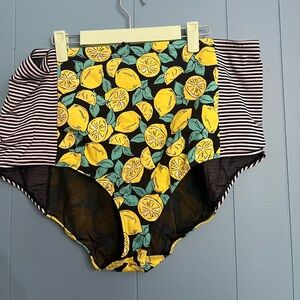 Torrid Lemon Print High-Waisted Bikini Bottoms